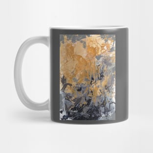 Gold and Grey abstract Mug